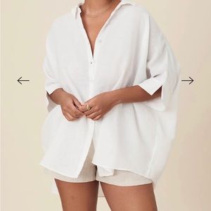 Posse Lula white linen shirt